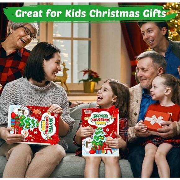 Paint with Water Coloring Books: Xmas Mess Watercolor Painting Kit - Arts - Picture 6 of 6